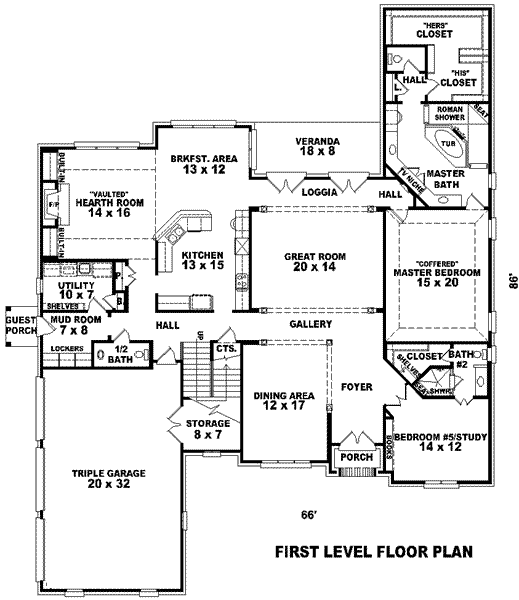 main floor house blueprint