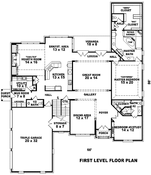 main floor house blueprint