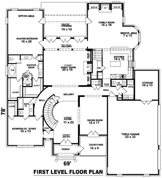 main floor house blueprint