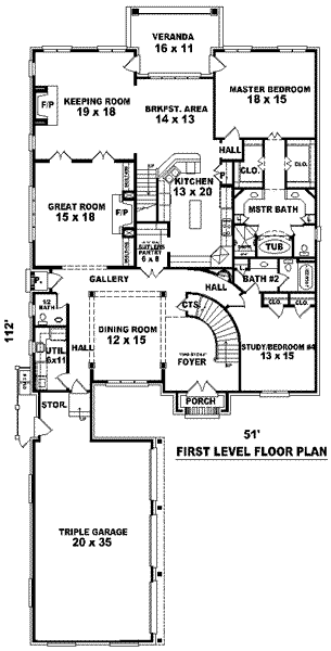 main floor house blueprint