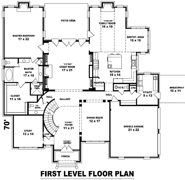 main floor house blueprint