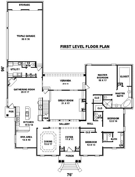 main floor house blueprint