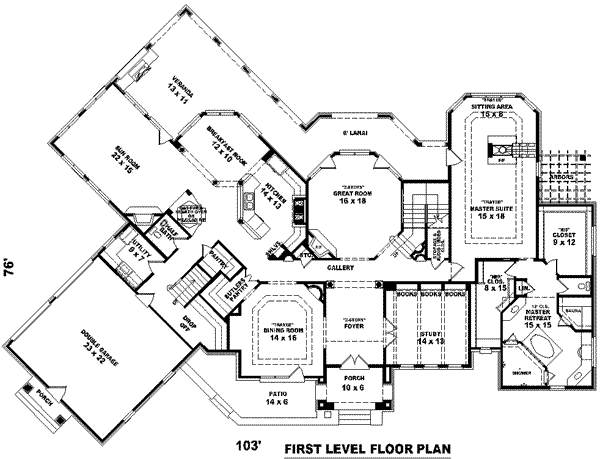 main floor house blueprint