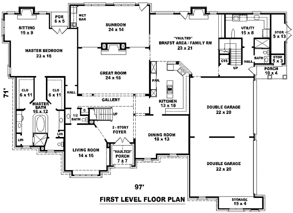 main floor house blueprint