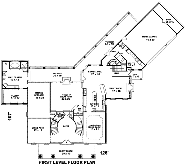 main floor house blueprint