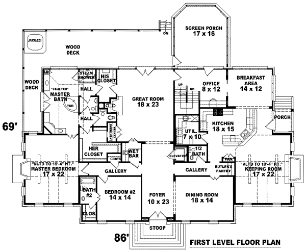 main floor house blueprint