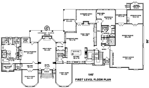 main floor house blueprint