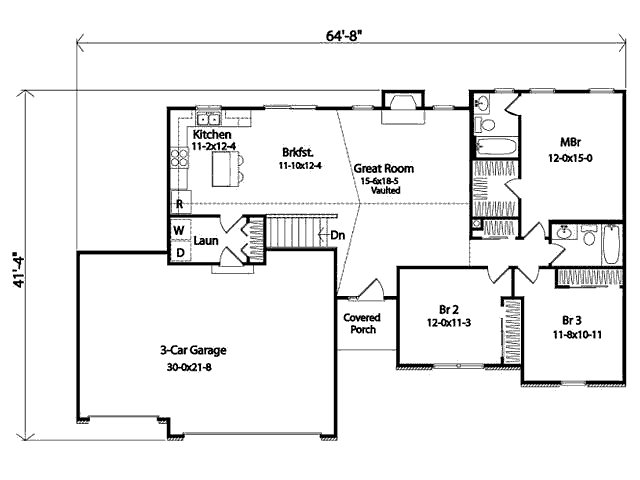 main floor house blueprint