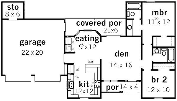 main floor house blueprint