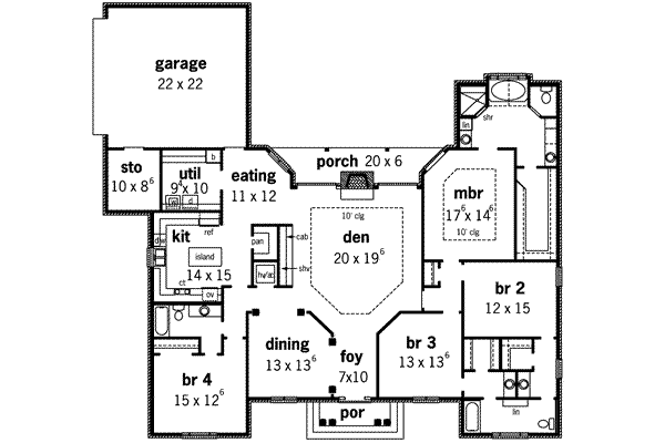 main floor house blueprint