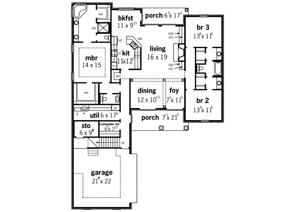main floor house blueprint