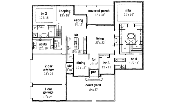 main floor house blueprint