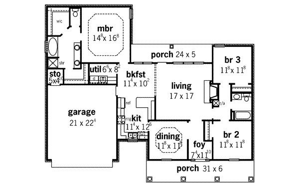 main floor house blueprint