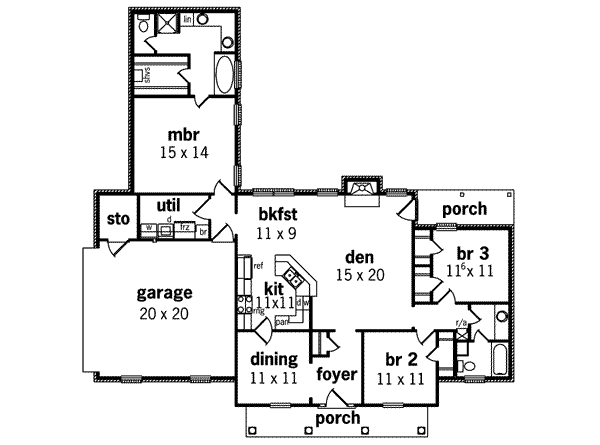 main floor house blueprint