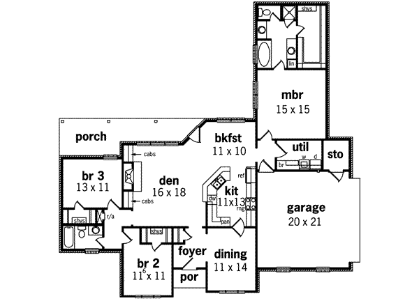 main floor house blueprint