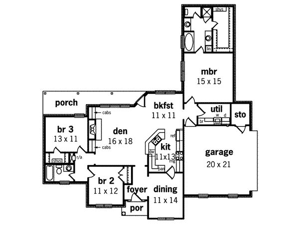main floor house blueprint