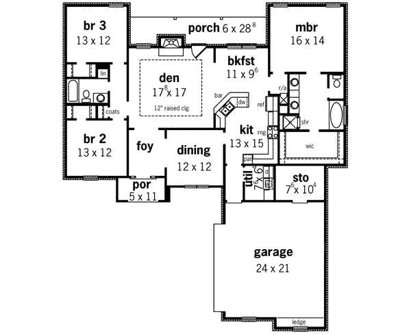 main floor house blueprint