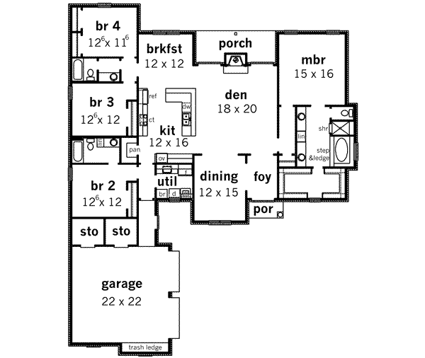 main floor house blueprint