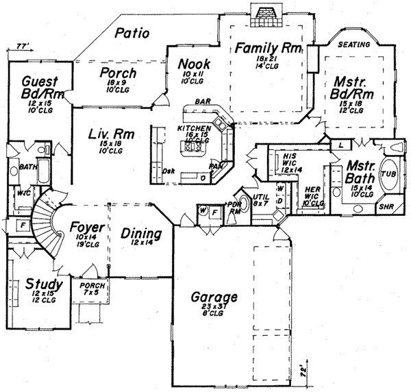 main floor house blueprint