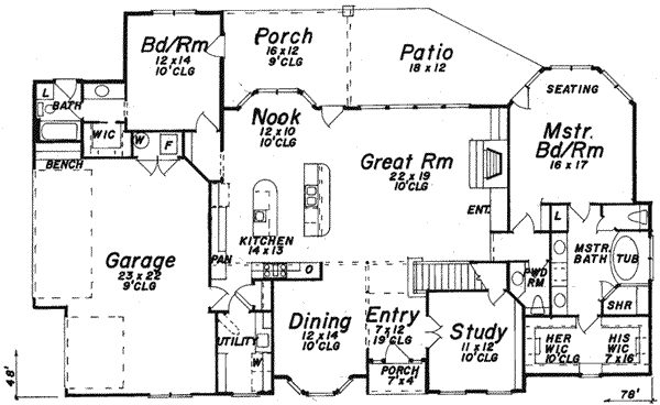 main floor house blueprint
