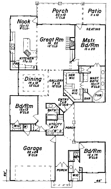 main floor house blueprint