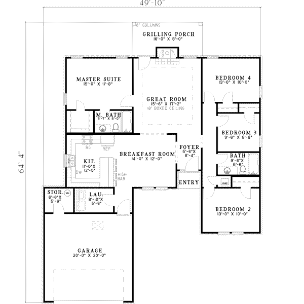 main floor house blueprint