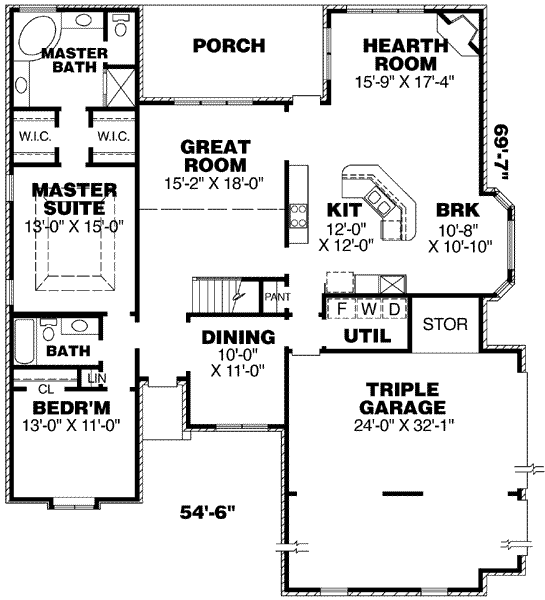 main floor house blueprint