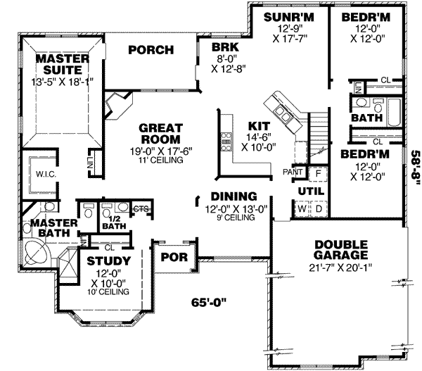 main floor house blueprint
