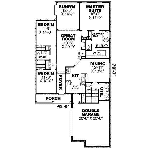 main floor house blueprint