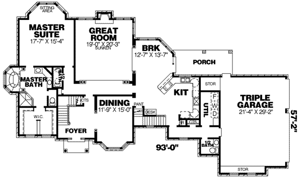 main floor house blueprint