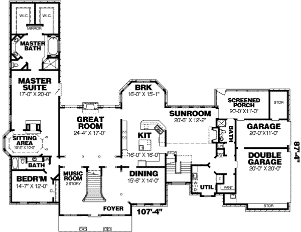 main floor house blueprint