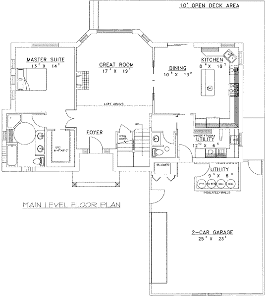 main floor house blueprint