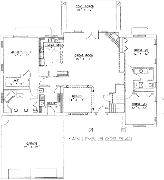 main floor house blueprint