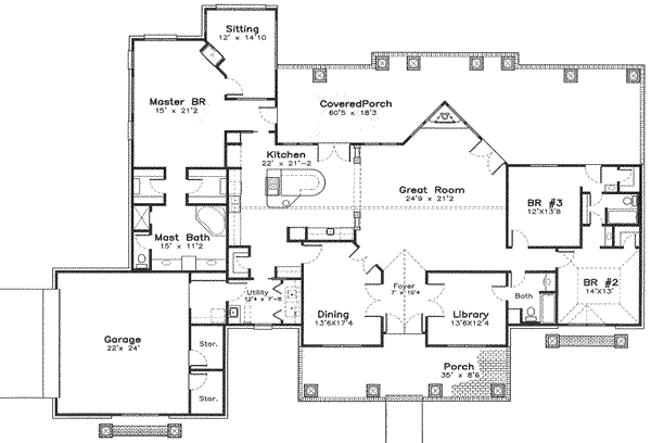 main floor house blueprint