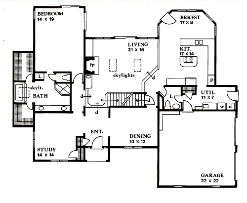 main floor house blueprint