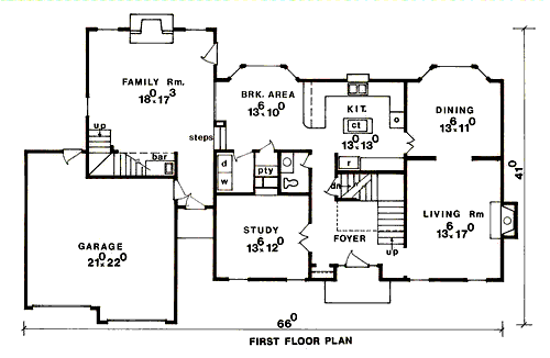 main floor house blueprint