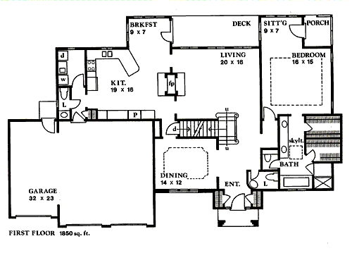 main floor house blueprint