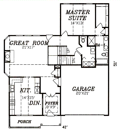main floor house blueprint