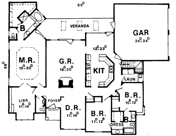main floor house blueprint