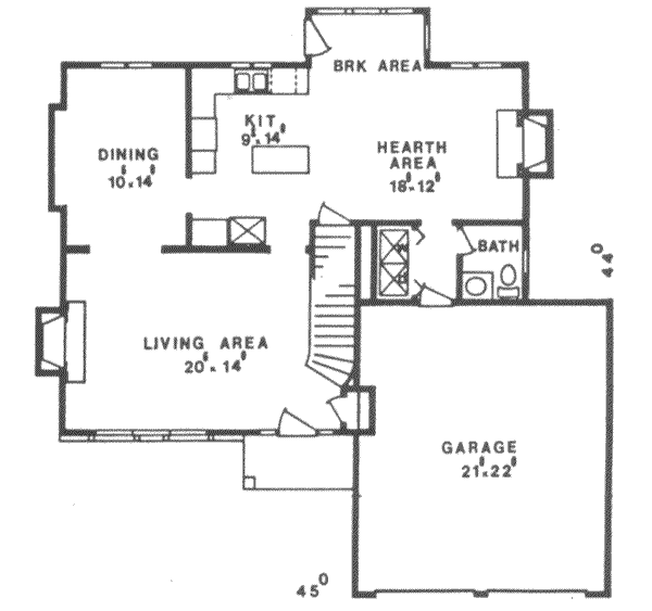 main floor house blueprint