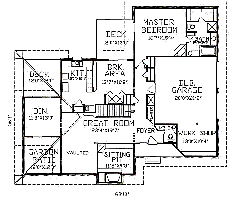 main floor house blueprint