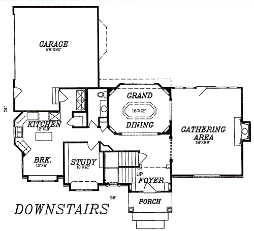 main floor house blueprint