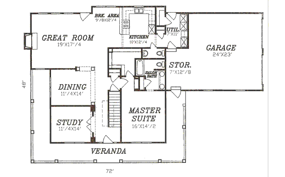main floor house blueprint