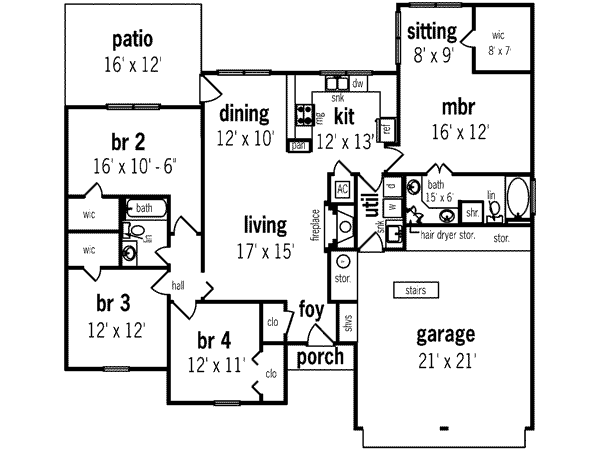 main floor house blueprint