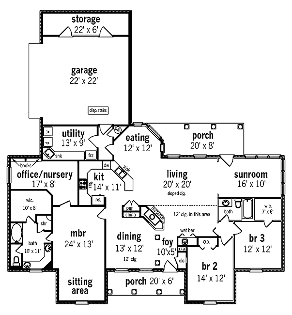 main floor house blueprint