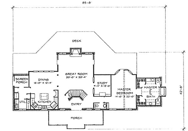 main floor house blueprint
