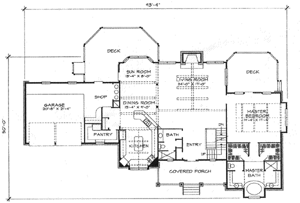 main floor house blueprint