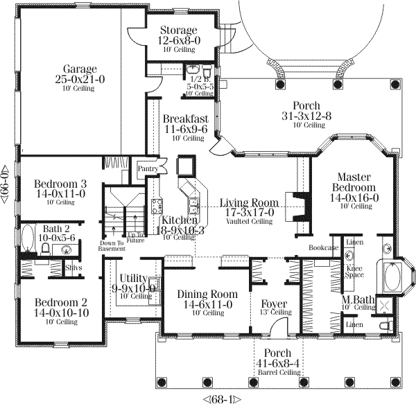 main floor house blueprint