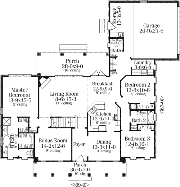main floor house blueprint