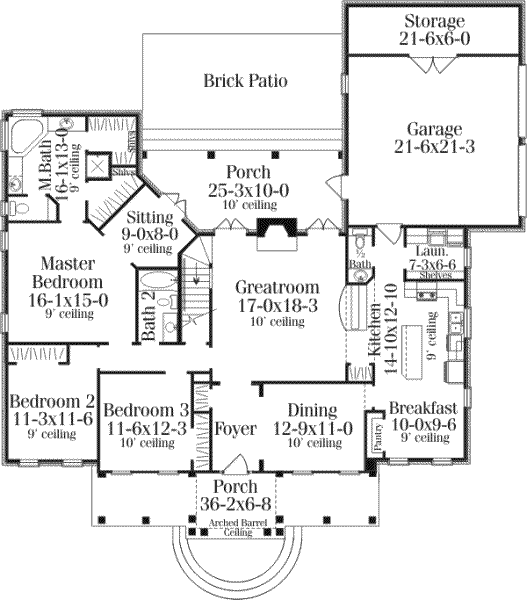 main floor house blueprint